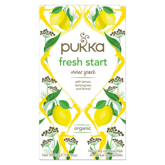 Pukka Herbs 20 Herbal Tea Bags, Fresh Start