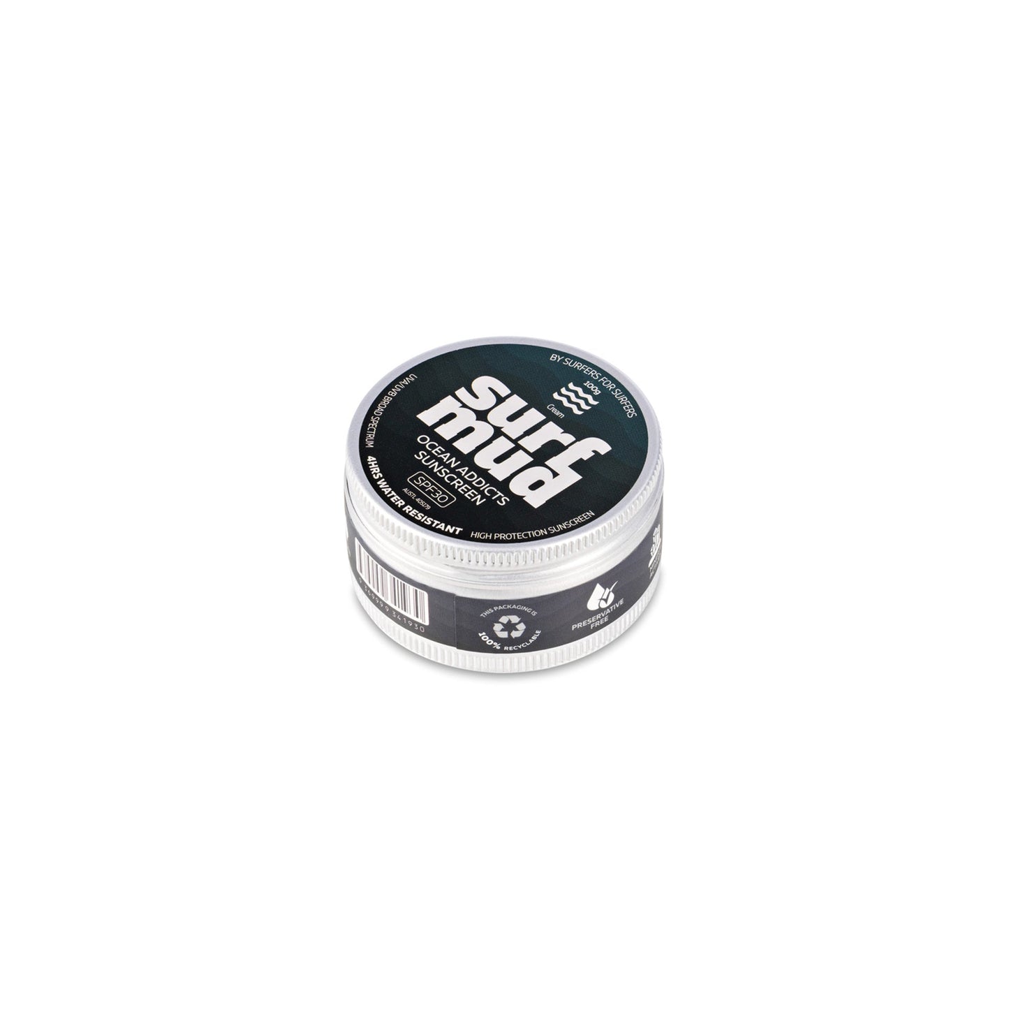 Surfmud Ocean Addicts Sunscreen 100g Tin, SPF30