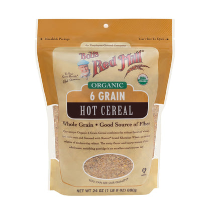 Bob's Red Mill 6 Grain Hot Cereal 680g, Certified Organic