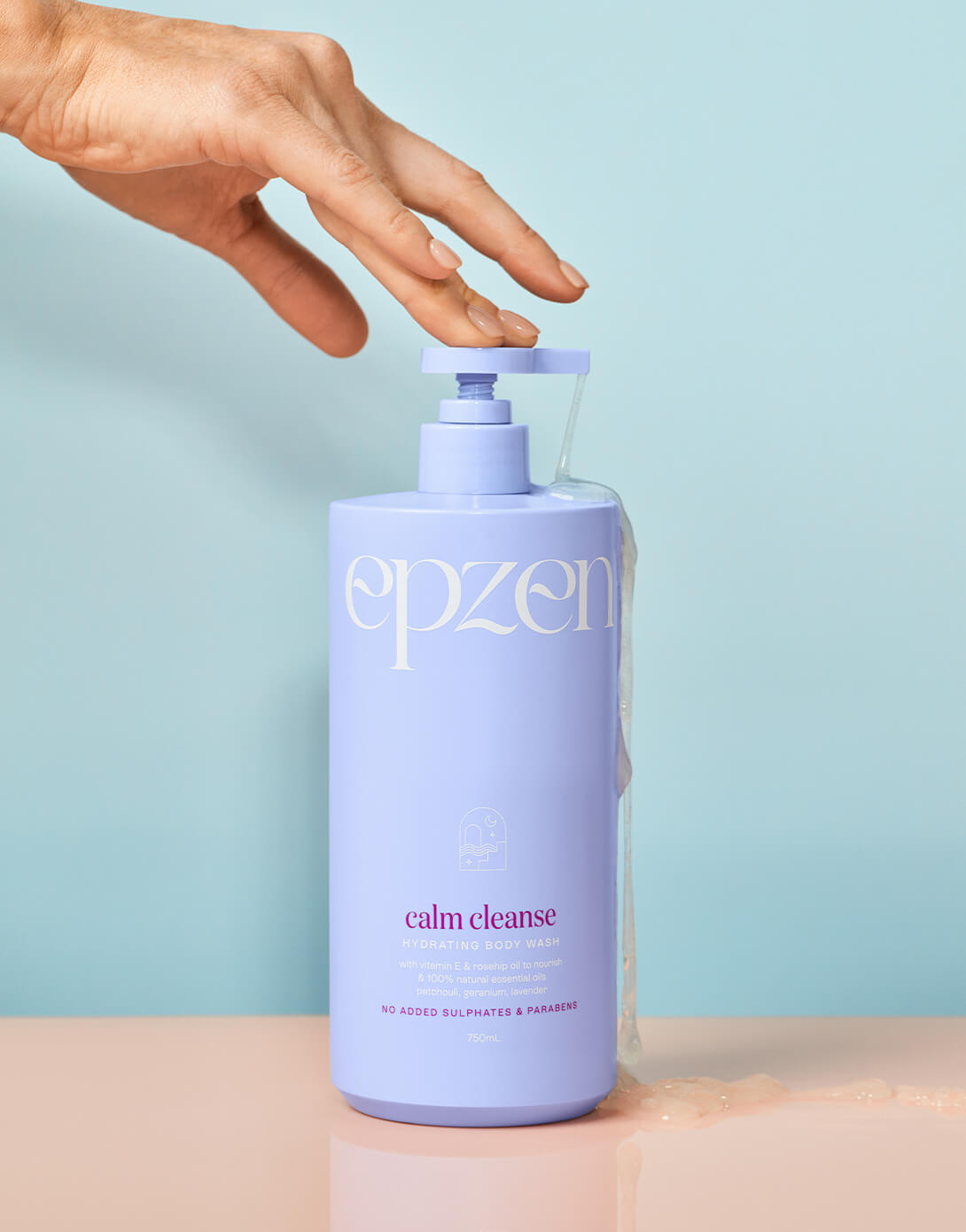 EpZen Hydrating Body Wash 750ml, Calm Cleanse