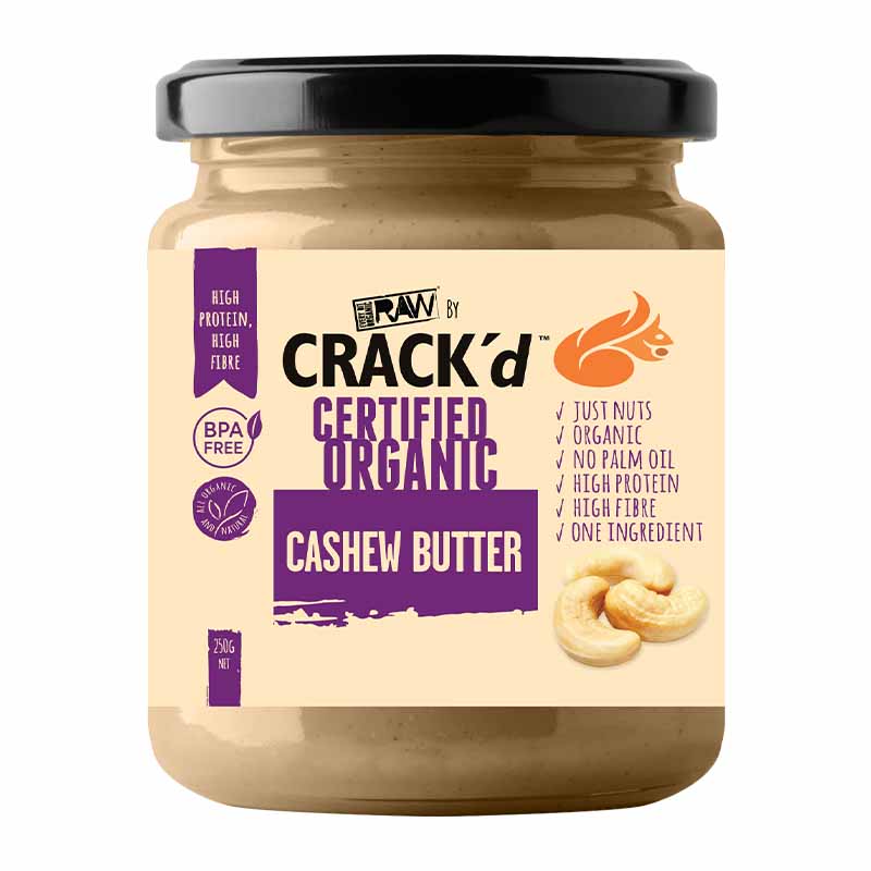Every Bit Organic Crack'd Nut Butter 250g, Cashew