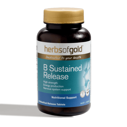 Herbs Of Gold B Sustained Release, 60 Or 120 Tablets (Vegan)