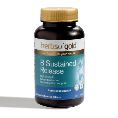 Herbs Of Gold B Sustained Release, 60 Or 120 Tablets (Vegan)