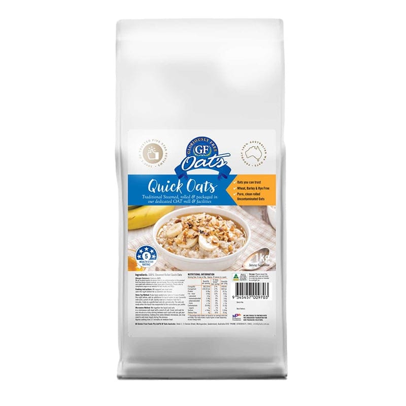 Gloriously Free Aussie Quick Oats 500g, 1kg Or 2kg {Wheat Free}