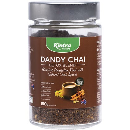 Kintra Foods Dandy Chai Detox Blend, 150g Granular (Glass Jar)