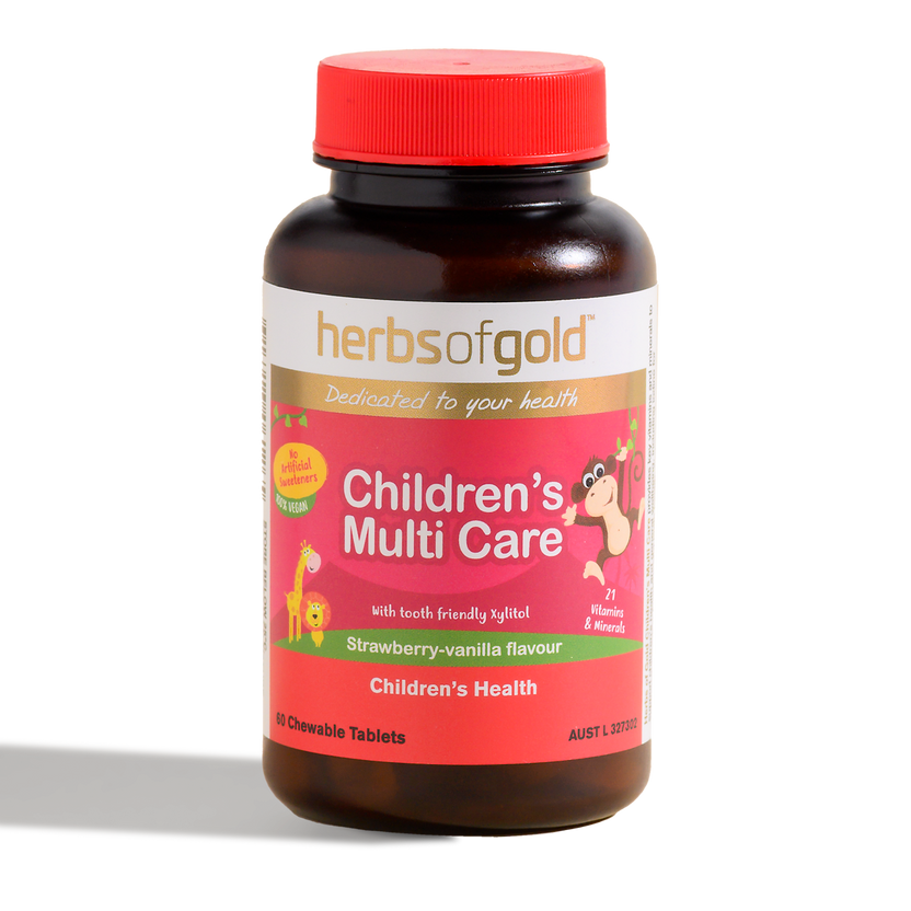 Herbs Of Gold Children's Multi Care, 60 Chewable Tablets (Vegan)
