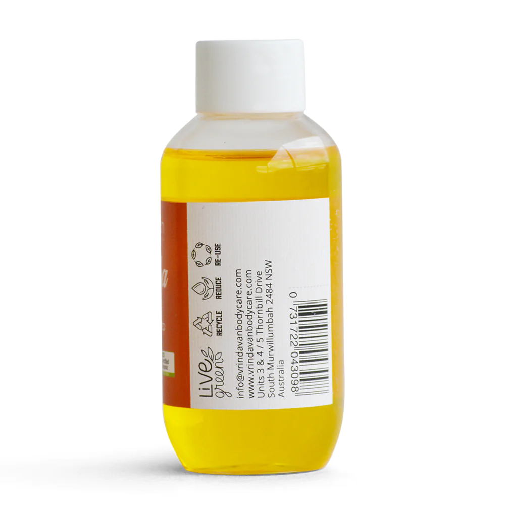 Vrindavan Jojoba Oil 100ml, Cold Pressed & Certified Organic