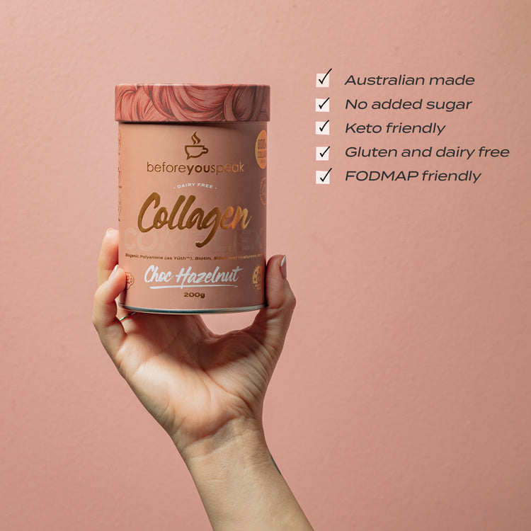 Before You Speak Collagen Complex 200g, French Vanilla Flavour