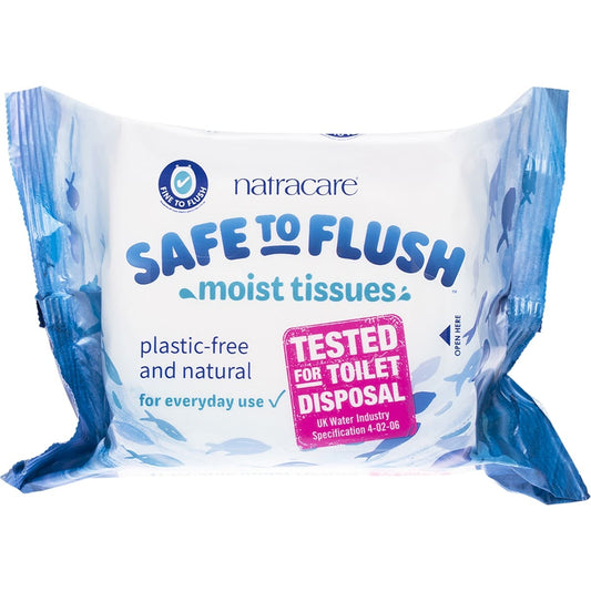 Natracare Moist Tissues 30pk, Safe to Flush