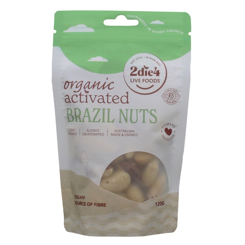 2Die4 Live Foods Activated & Organic Brazil Nuts 120g & 300g