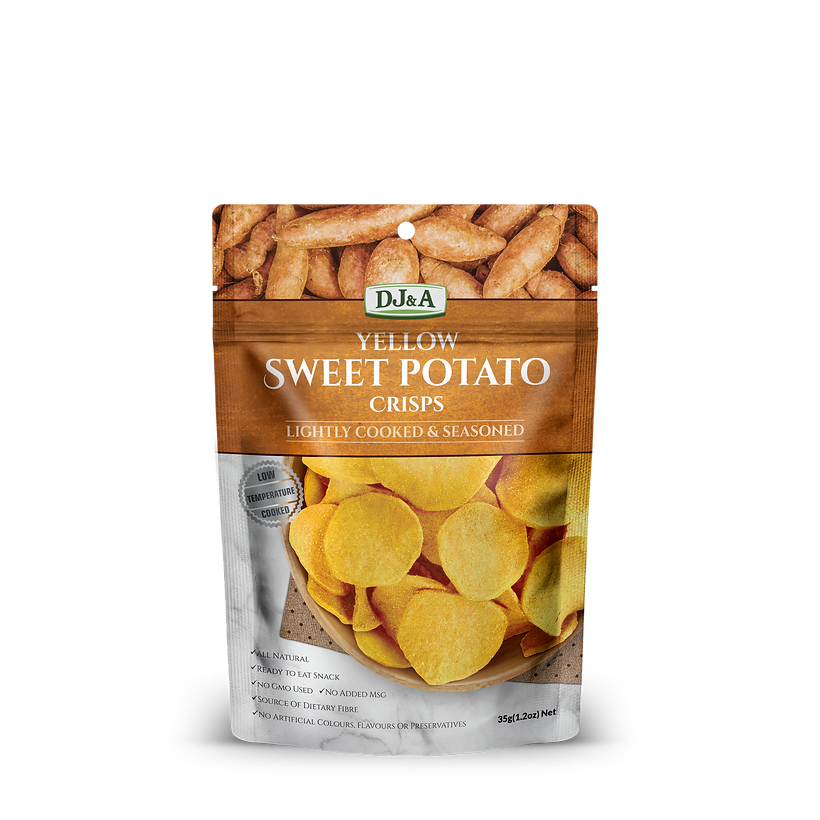 DJ&A Yellow Sweet Potato Crisps 55g