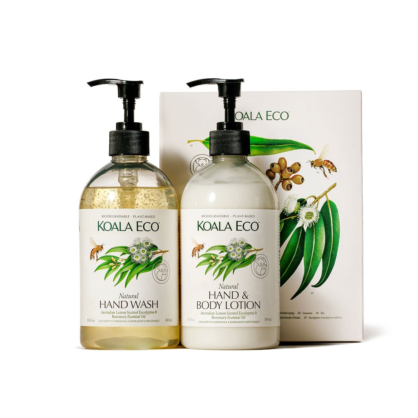 Koala Eco Gift Collection - Hand Care 2pk, Lemon Scented Eucalyptus & Rosemary