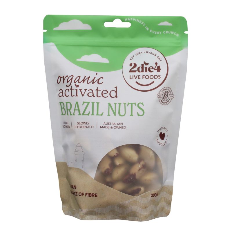 2Die4 Live Foods Activated & Organic Brazil Nuts 120g & 300g