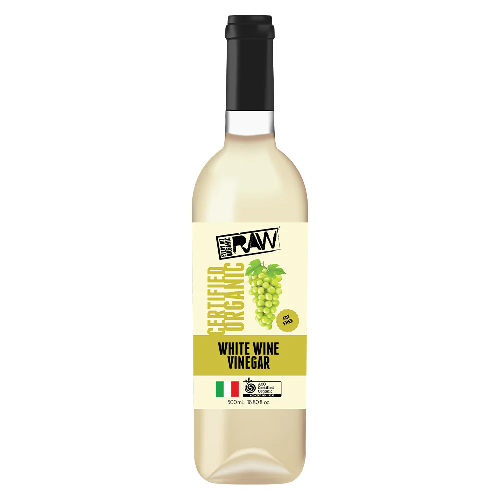 Every Bit Organic Raw Vinegar 500ml, White Wine