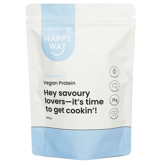 Happy Way Vegan Pea Protein Powder 500g, Flavourless