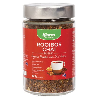 Kintra Foods Rooibos Chai Blend, 125g Granular (Glass Jar)