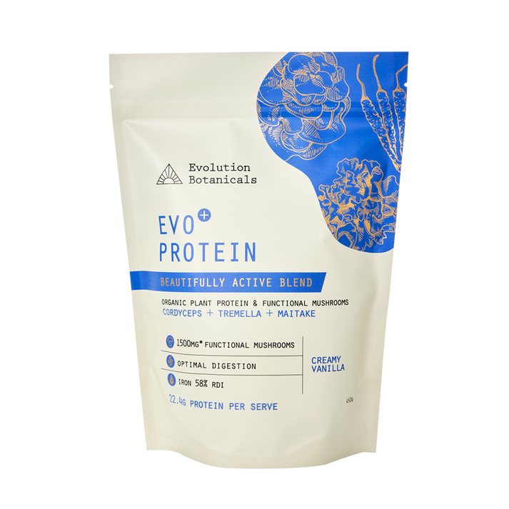 Evolution Botanicals Organic EVO+ Protein 450g, Beautifully Active Blend Creamy Vanilla