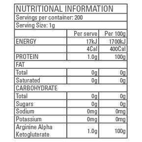 Gen-Tec Nutrition Arginine AKG 200g