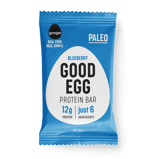 Googy's Good Fat Collagen Bar 45g, Blueberry