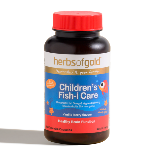 Herbs Of Gold Children's Fish-i Care, 60 Chewable Capsules
