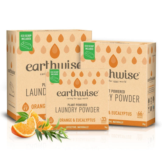 Earthwise Laundry Powder 1kg, Orange & Eucalyptus