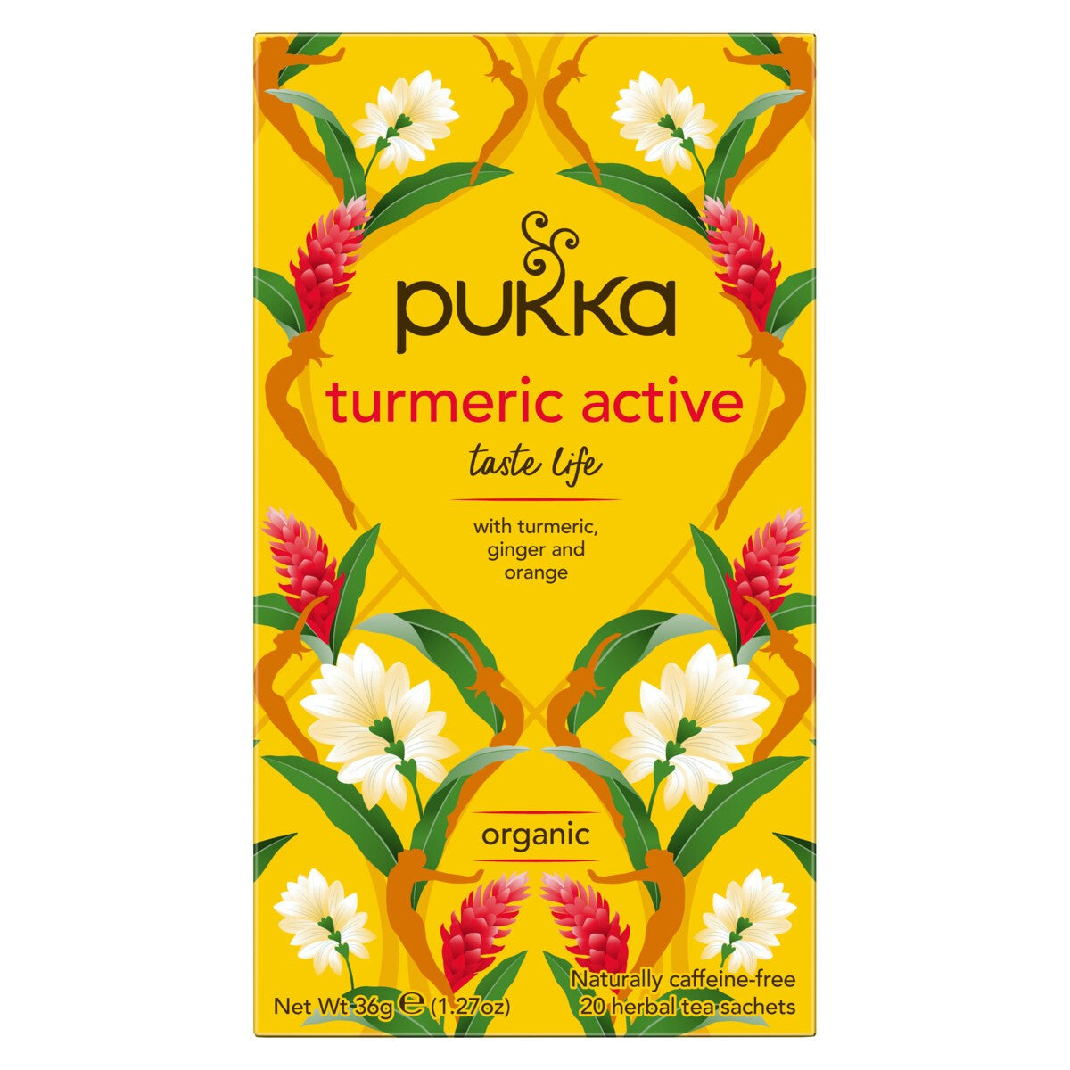 Pukka Herbs 20 Herbal Tea Bags, Turmeric Active