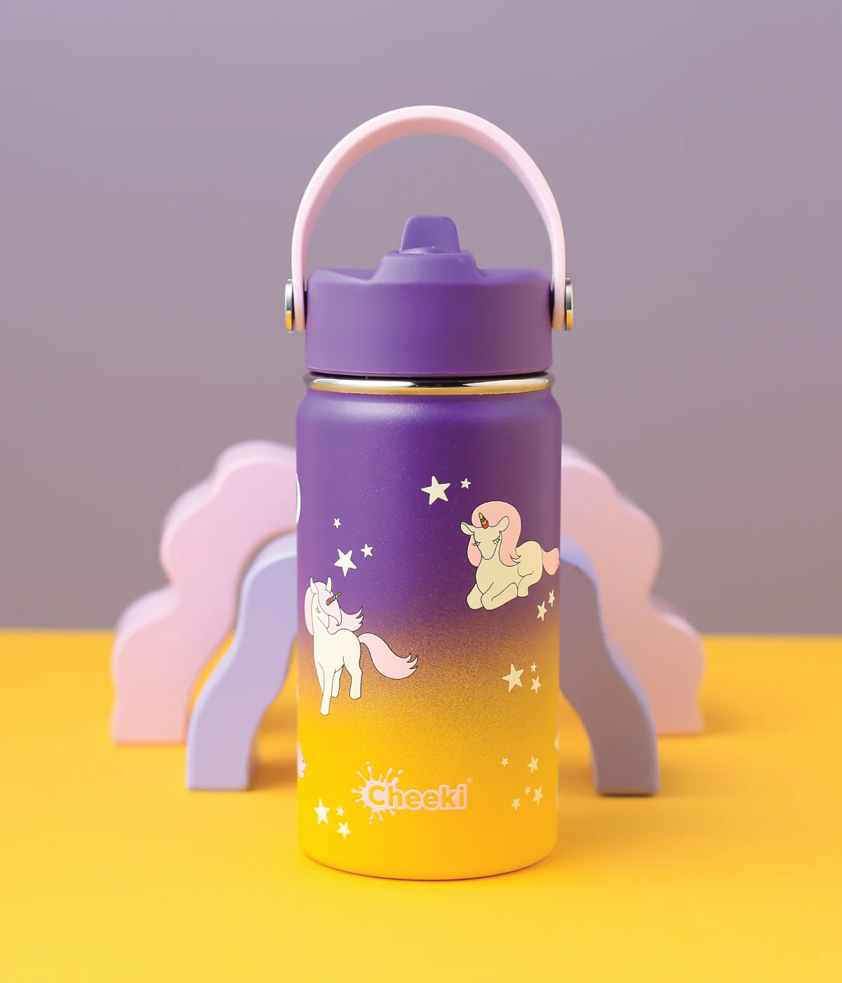 Cheeki Insulated Little Adventurer Bottle 400ml, Unicorn