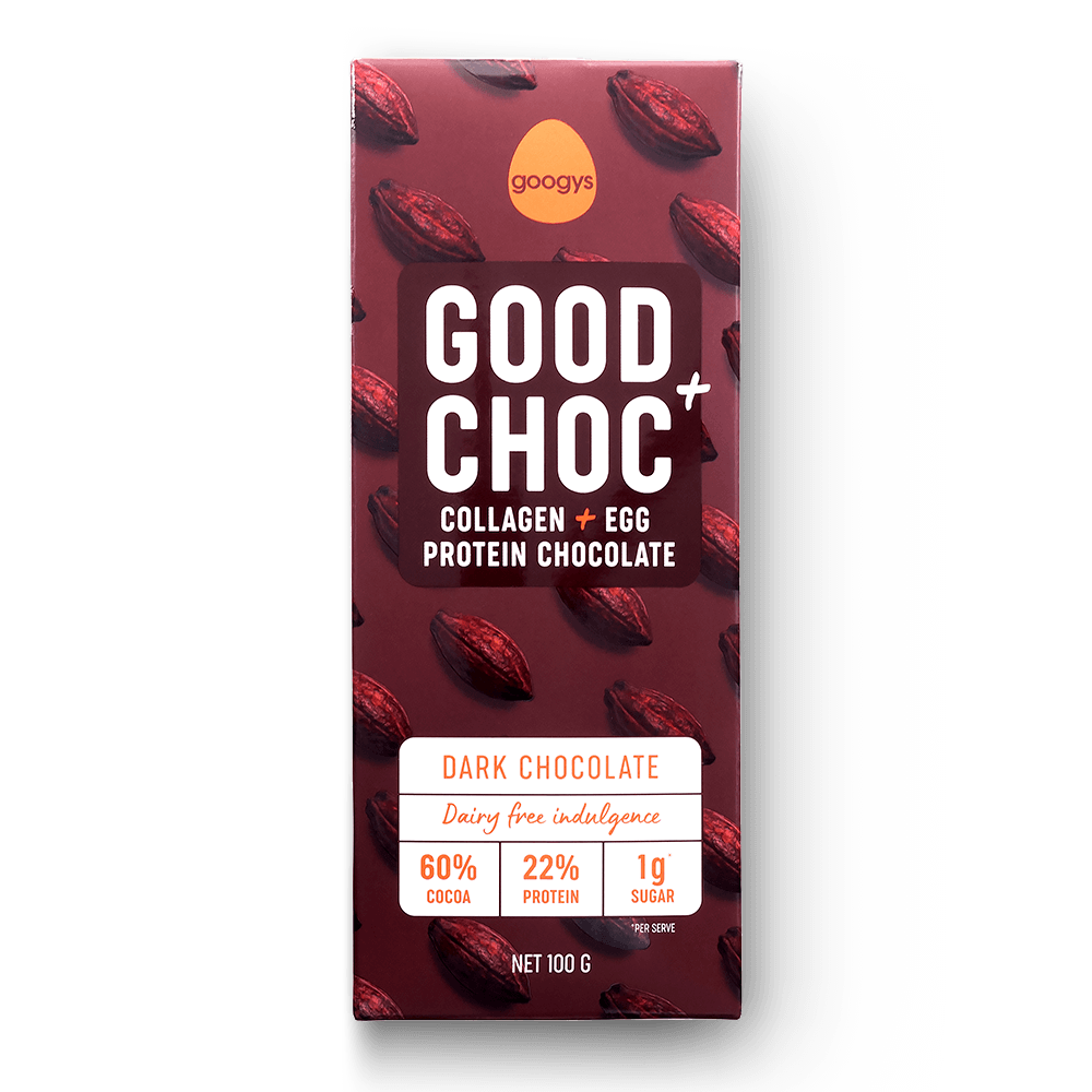 Googy's Good Choc+ 100g, Dark Chocolate