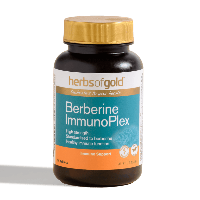 Herbs Of Gold Berberine ImmunoPlex, 30 Tablets (Vegan)