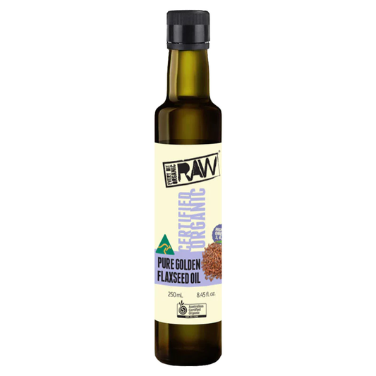 Every Bit Organic Raw Cold Pressed Oil 250ml, Golden Flaxseed {Extra Virgin}