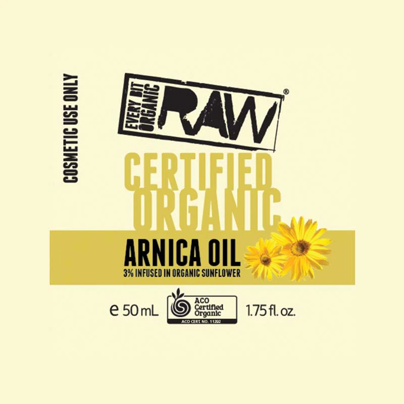 Every Bit Organic Raw Oil 50ml, Arnica