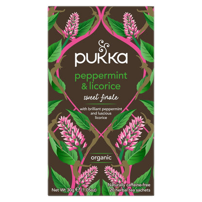 Pukka Herbs 20 Herbal Tea Bags, Peppermint & Licorice