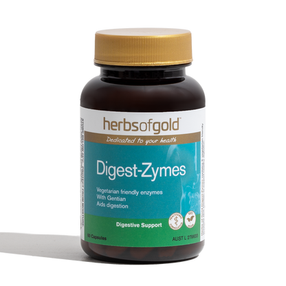 Herbs Of Gold Digest-Zymes, 60 VegeCapsules (Vegan)