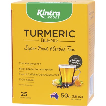 Kintra Foods Turmeric Blend, 25 Tea Bags