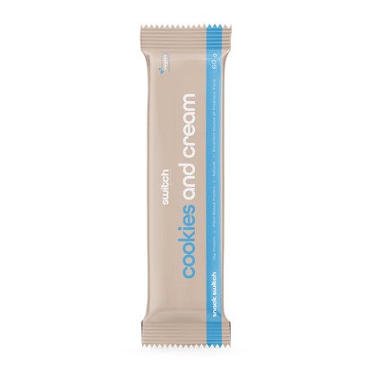 Switch Nutrition Snack Switch 60g, Cookies & Cream {Natural, Plant Based, Wholefood Bar}