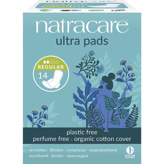 Natracare Ultra Pads 14pk, Regular With Wings {Low Flow}