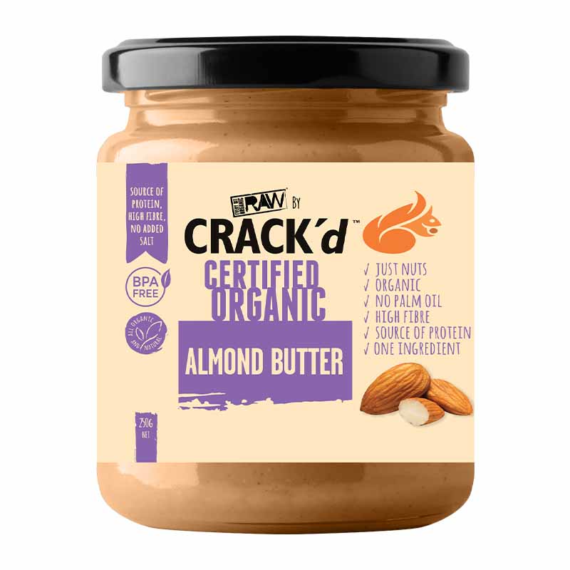 Every Bit Organic Crack'd Nut Butter 250g, Almond