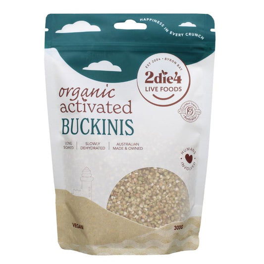 2Die4 Live Foods Activated & Organic Buckinis 300g