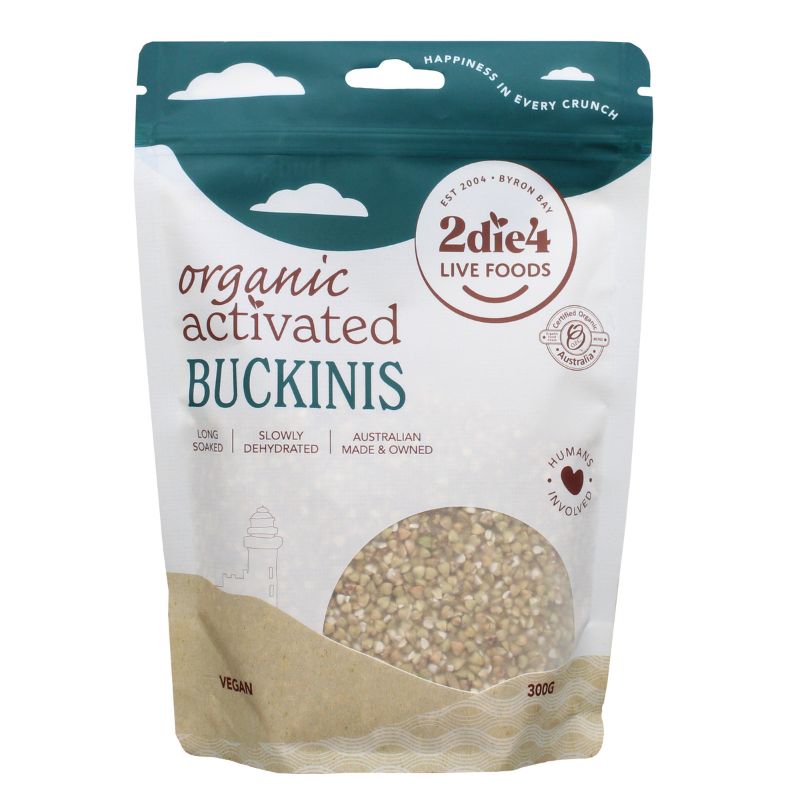 2Die4 Live Foods Activated & Organic Buckinis 300g