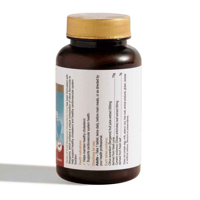 Herbs Of Gold Bergamot Cholesterol Care, 60 Tablets (Vegan)
