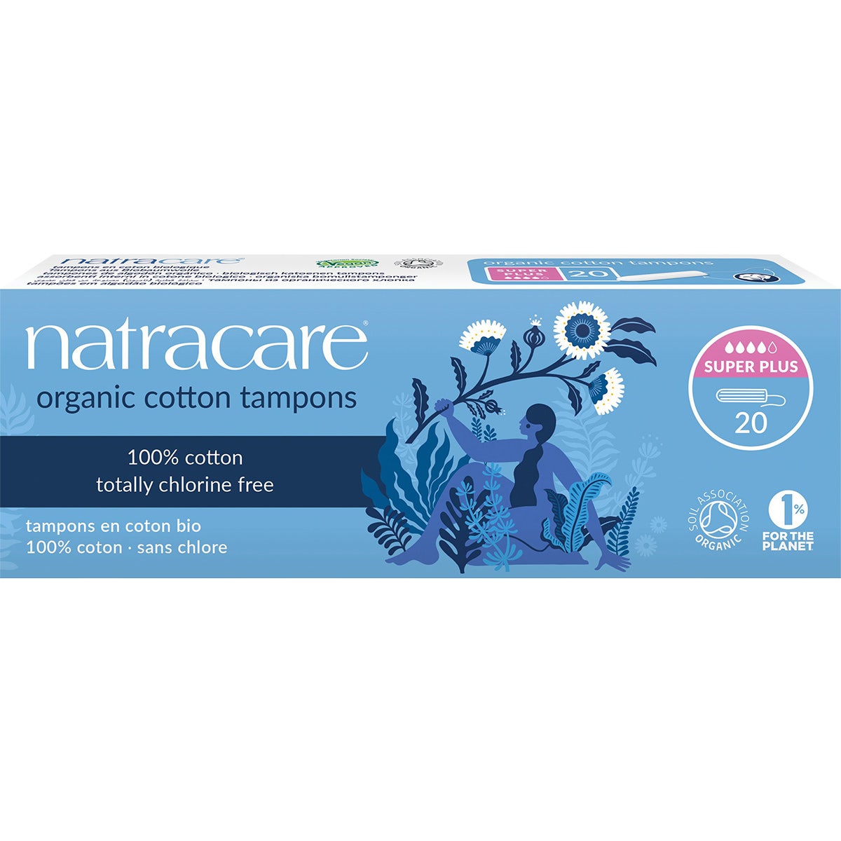 Natracare Tampons (Non Applicator) 20pk, Super Plus {Heavy Flow}