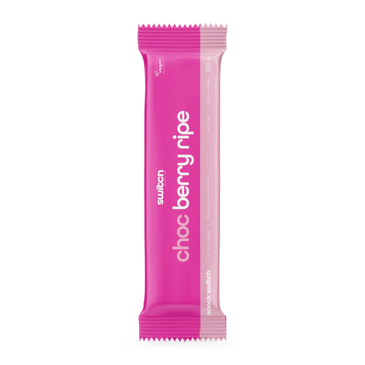 Switch Nutrition Snack Switch 60g, Choc Berry Ripe {Natural, Plant Based, Wholefood Bar}