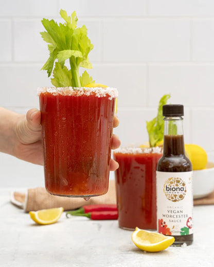 Biona Organic Vegan Worcester Sauce 140mL, Perfect As A Dipping Sauce