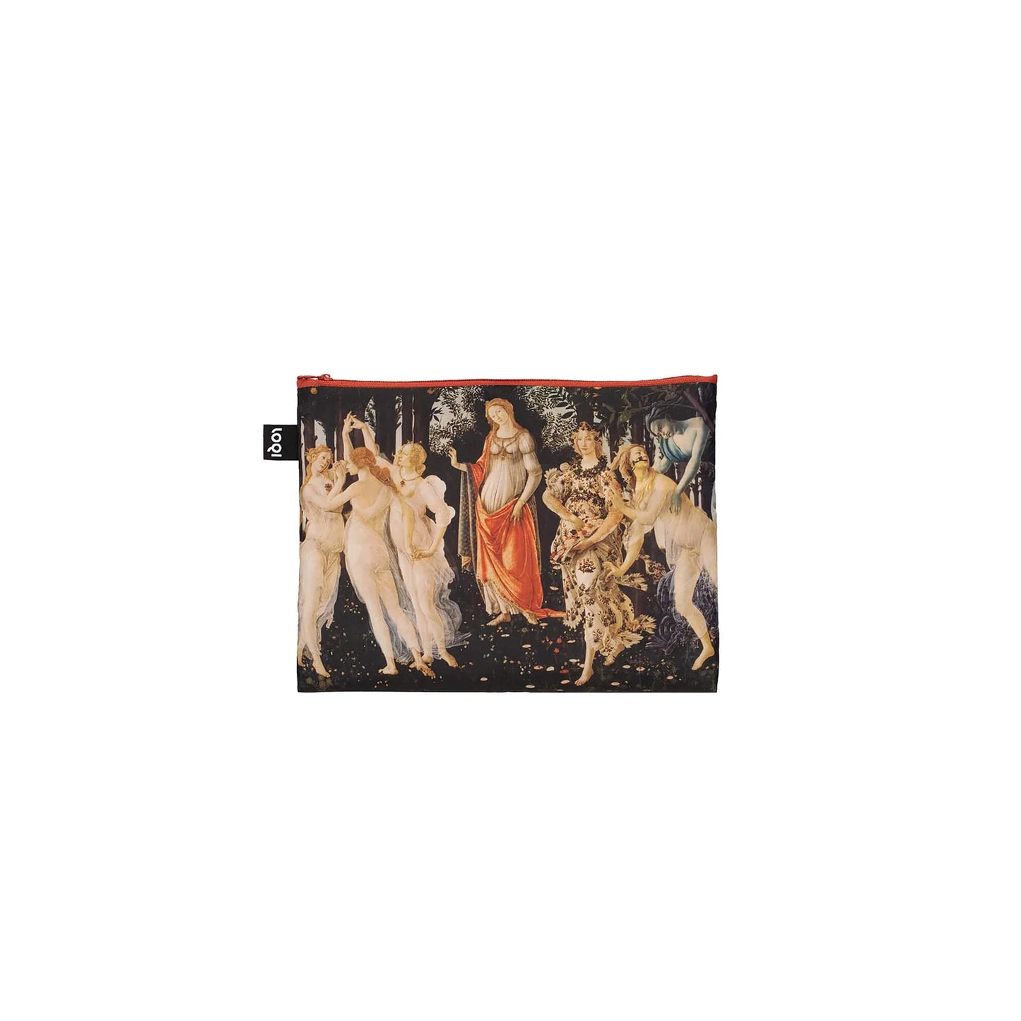 LOQI Recycled Zip Pockets Set Of Three, Multi-Coloured By Sandro Botticelli