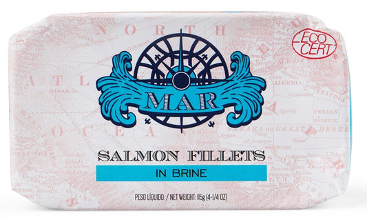 MAR Salmon Fillets In Brine 115g, BPA Free