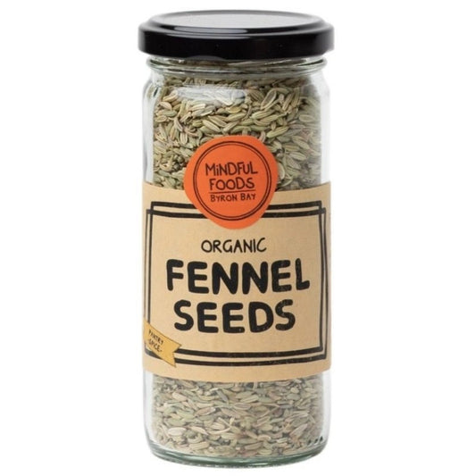 Mindful Foods Certified Organic Fennel Seeds 100g, For Curries & Soups