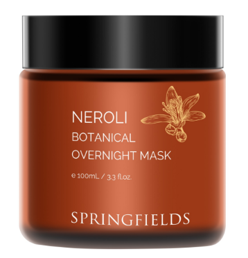 Springfields Neroli Botanical Overnight Mask 100mL, For Fresh & Luminous Skin