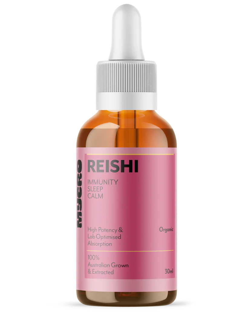 Mycro Hero Organic Reishi Mushroom Extract 30mL, For Immunity Sleep & Calm