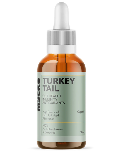 Mycro Hero Organic Turkey Tail Mushroom Extract 30mL Or 100mL, For Gut Health Immunity & Antioxidants