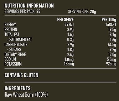 Lotus Raw Wheat Germ 500g, A Good Source Of Dietary Fibre